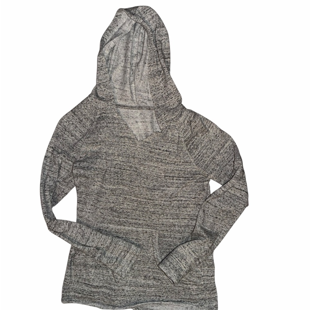 The Lounge Life Softest Fleece Heather Gray Hoodie